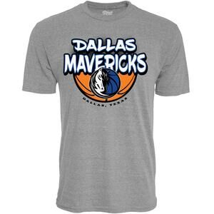 Blue 84 Nba Unisex Adult Nba Tri Blend T Shirt Heather Gray